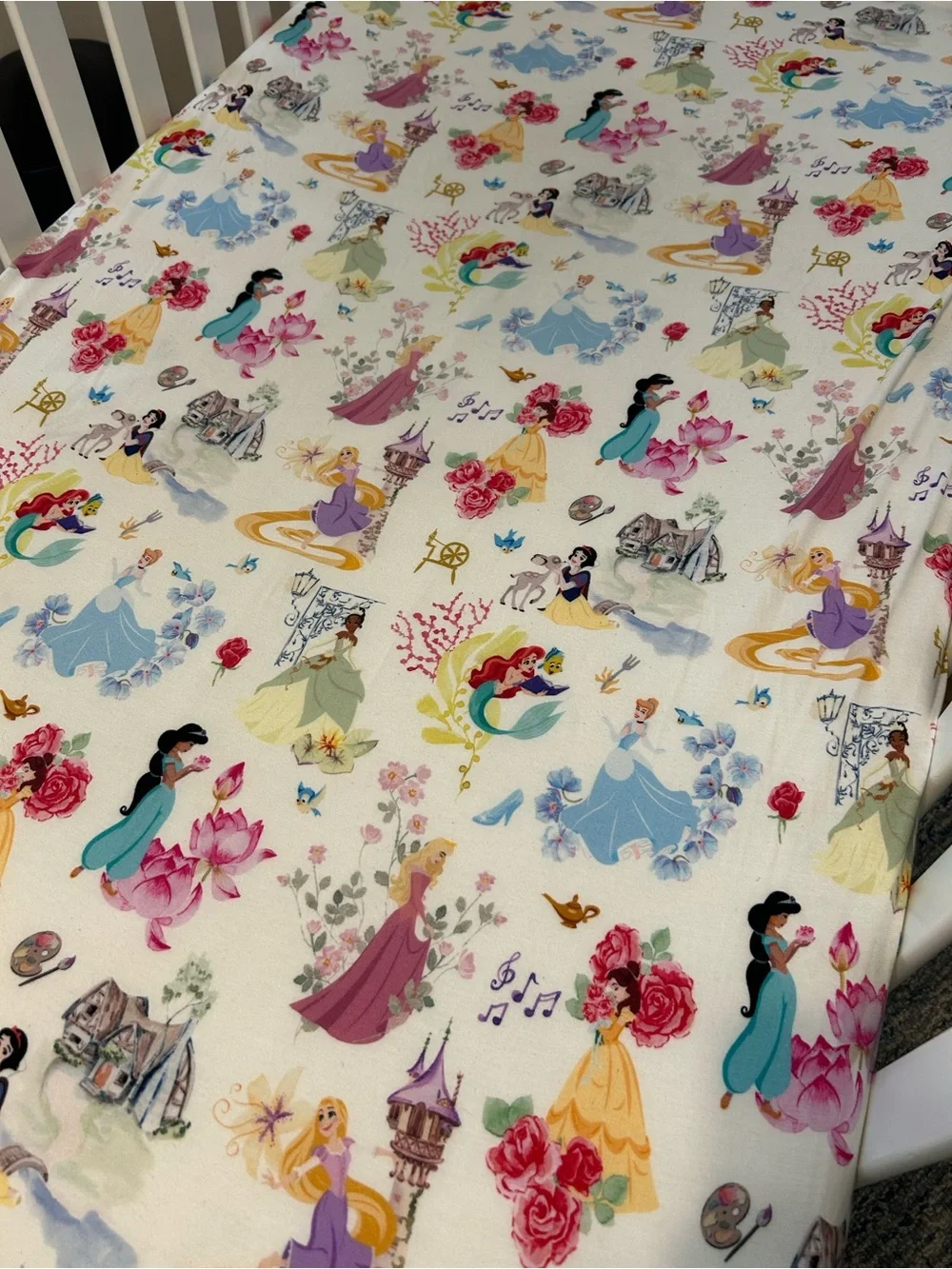 RARE Posh Peanut Disney Princess Standard Cribsheet